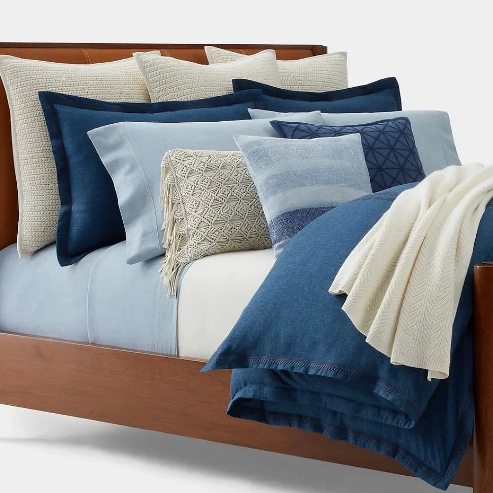 Ralph Lauren Henley Throw Pillow in Blue